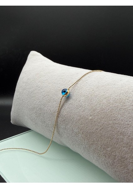 14 Ayar Altın Tek Nazar Boncuklu Bileklik fiyatları