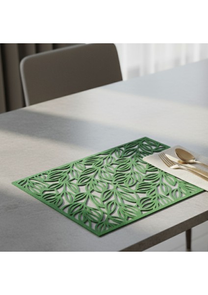 2 Adet Keçe Amerikan Servis Dikdörtgen Supla 33X44 cm modelleri