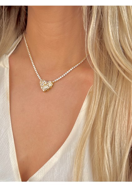 Çelik Dönmeyen Su Yolu Kolye Zirkon Taşlı Kolye fırsatları