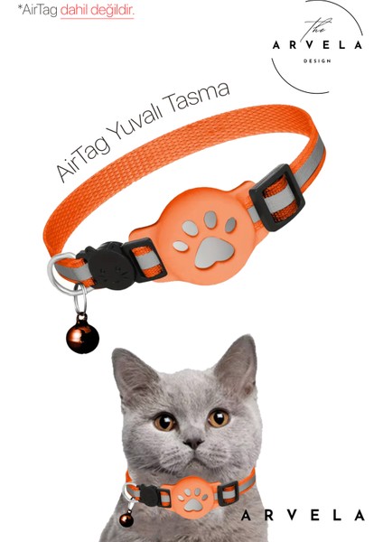 Norven Airtag Yuvalı Premium Kedi Tasması