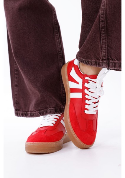 Kadın Sneaker Bağcıklı Düz Ortopedik Taban Günlük Rahat Spor Ayakkabı modelleri