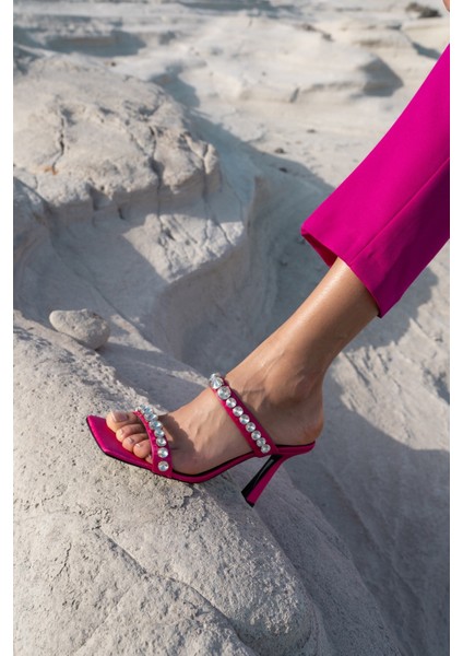 Branko Kadin Fusya Taş Detay Topuklu Ayakkabi indirimleri