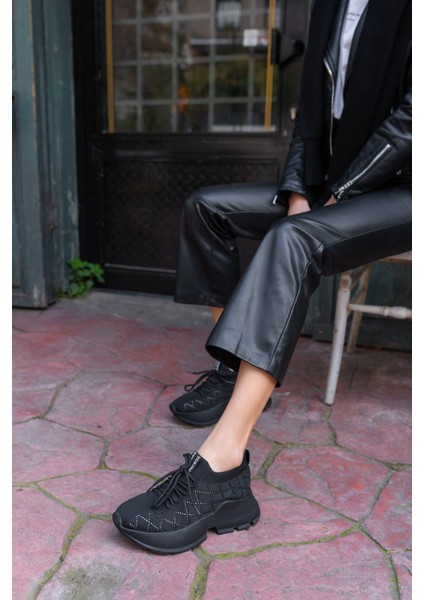 Yannis Kadin Beyaz Triko Sneakers fiyatları