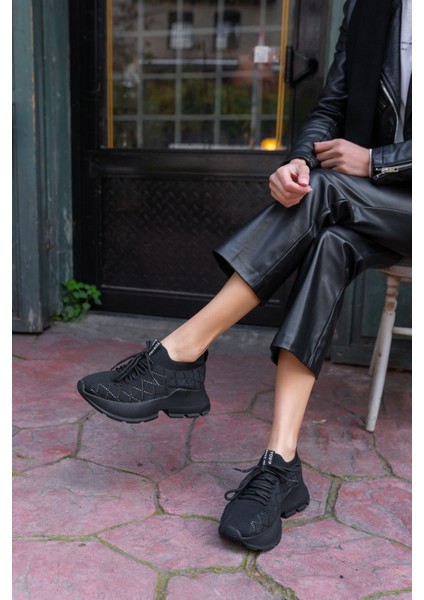 Yannis Kadin Beyaz Triko Sneakers modelleri