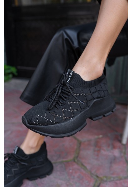 Yannis Kadin Beyaz Triko Sneakers fırsatları