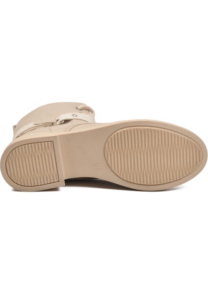 Bej Cilt Içi Polarlı Fermuarlı Kadın Bot 209151 Z indirimleri