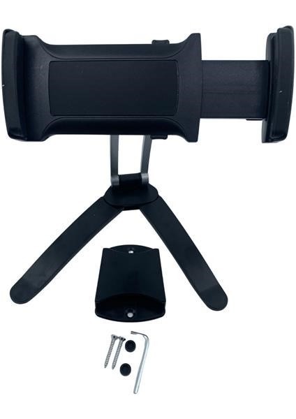 360 Derece Dönebilen Mutfak Masaüstü Telefon Tablet Tutucu Ayarlanabilir Esnek Ayaklı Metal