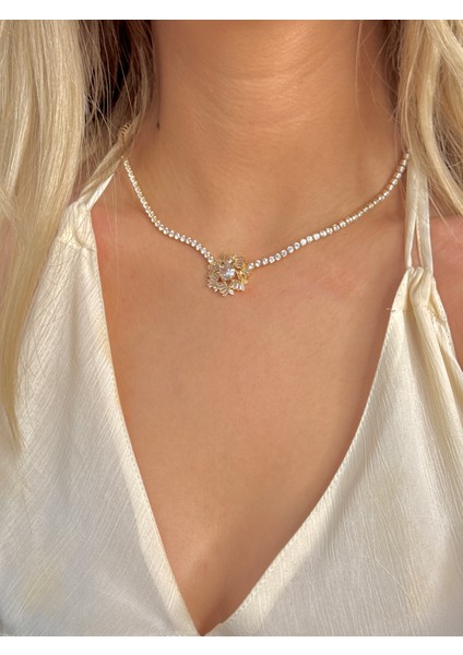 Çelik Dönmeyen Su Yolu Kolye Zirkon Taşlı Kolye fiyatları