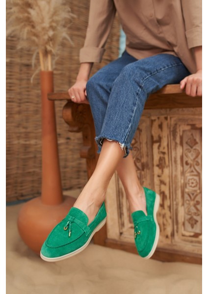 Furry Kadın Nude Desert Suet Ayakkabi