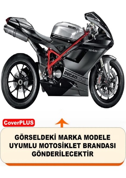 Ducati 848 Evo Motor Brandası Gri Arka Çanta Uyumlu Motorsiket Brandası Motor Örtüsü Çadır Su Geçirmez Motosiklet Kılıfı Motor Brandası fiyatları
