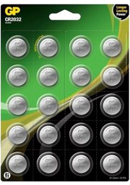 Gp CR2032-2CAI20 3V Lityum Pil 20 Li Kart
