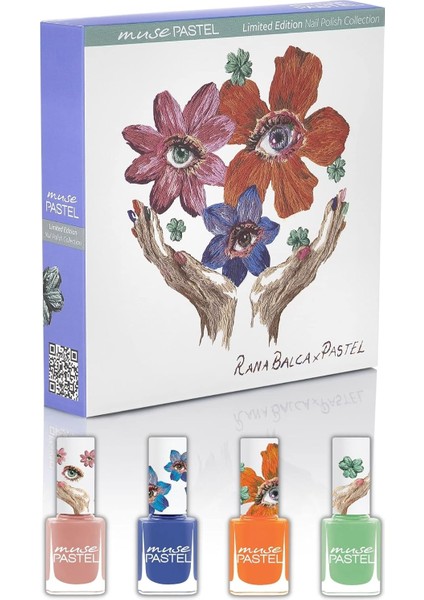 Pastel Muse x Rana Balca Aytekin 4'lü Oje Seti modelleri