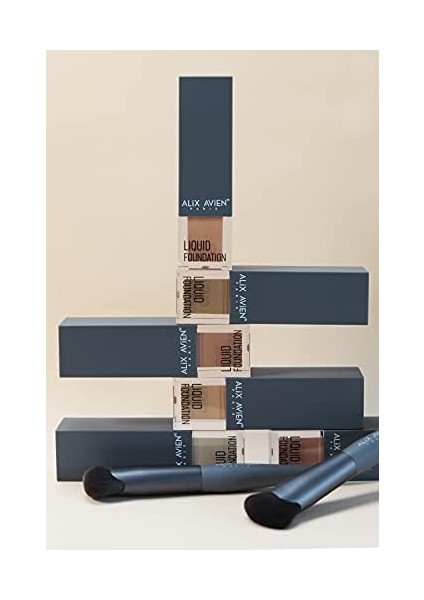 Güneş Koruyucu SPF35+ Nemlendirici Etkili Kremsi Likit Fondöten - Liquid Foundation 302 Ochre Beige modelleri