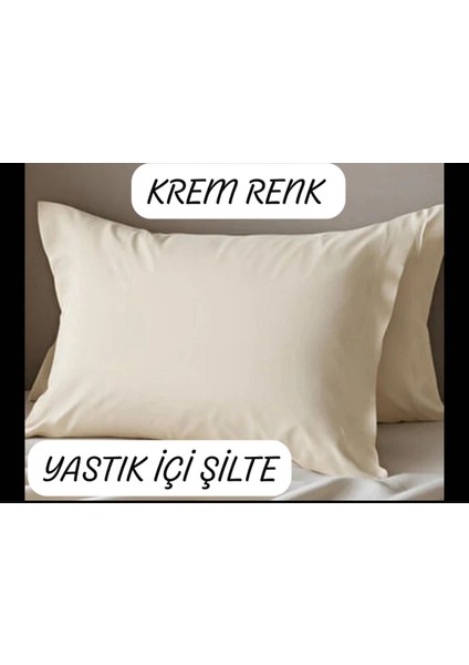 Yastık Içi Kılıf Şilte Krem Renk 5 Adet