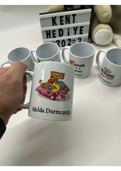 Kişiye Özel Isimli Ingilizce Öğretmeni Kupa modelleri