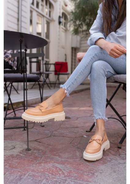 Freja Kadin Bej Oxford Ayakkabi indirimleri