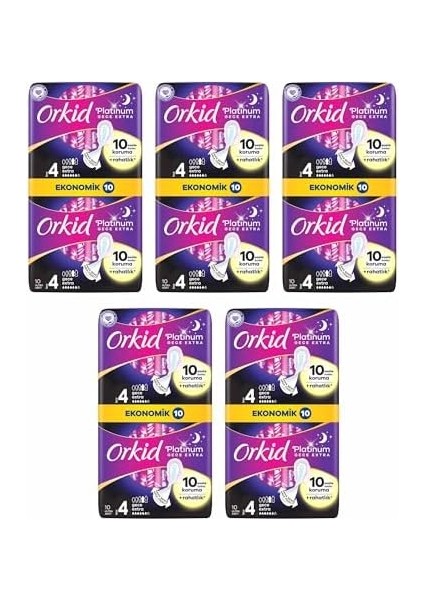 Orkid Platinum Anne Kız Paketi Gece Ekstra Hijyenik Ped 50 Adet modelleri