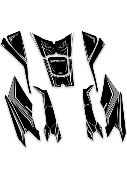 Honda Pcx 125 / 150 2025 Uyumlu Full Tank Pad Seti Gri fiyatları