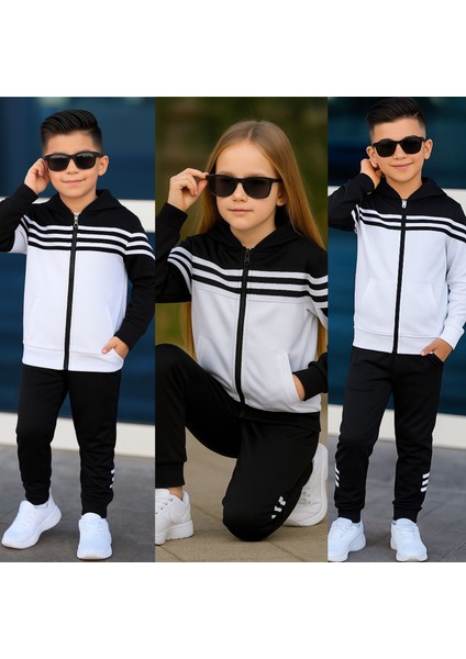 Unisex Ceketli Çocuk Eşofman Takım