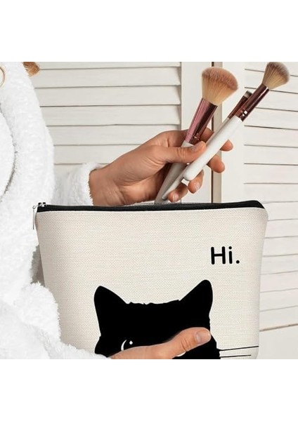 Aputue Küçük Makyaj Çantası, Sevimli Kedi Temalı, Fermuarlı, Taşınabilir Kozmetik Çantası, Kedi Severler, Kadınlar ve Genç Kızlar Için fiyatları