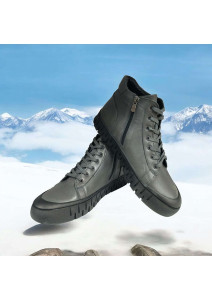 C-112 Erkek Hakiki Deri Rahat Kaymaz Taban Fermuarlı Kışlık Bot fırsatları