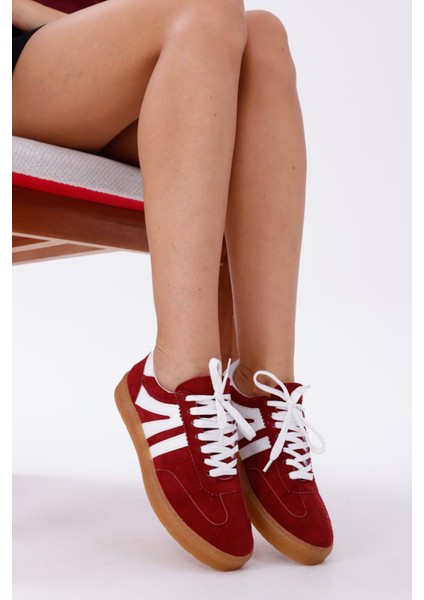 Kadın Sneaker Bağcıklı Düz Ortopedik Taban Günlük Rahat Spor Ayakkabı indirimleri