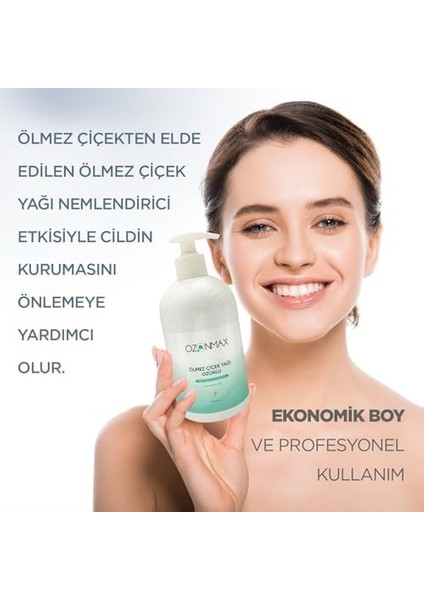 Ozonmax Ozonlu Ölmez Çiçek Yağı 500 ml (Kantaron)-Hassas Ciltlerde, Kuru Ciltlerde Destekleyici Olarak Kullanılabilir, Cildi Sakinleştirir, Cilt Bariyerini Güçlendirir. Her Cilt Tipine Uygundur. fiyatları