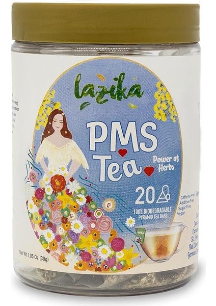 Lazika Kadın Çayları Serisi – Pms Çayı, Emzirme Çayı ve Güzellik Çayı, 20 Piramit Poşet Çay (Pms Çayı) fiyatları