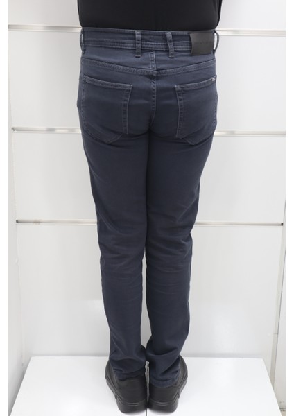 Fistan Store Erkek Açık Lacivert Yüksek Bel Rahat Kesim Boru Paça Jean Pantolon fırsatları