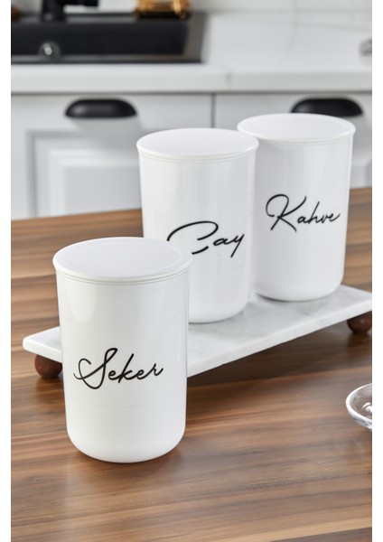 3'lü 900ML Akrilik Kapaklı Akrilik (Plastik) Saklama Kabı Mermer Stantlı Kavanoz Seti 4lü Set modelleri