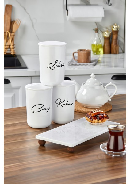 3'lü 900ML Akrilik Kapaklı Akrilik (Plastik) Saklama Kabı Mermer Stantlı Kavanoz Seti 4lü Set fırsatları