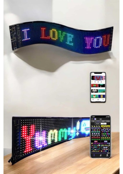 LED Matrix Panel Dijital Ekran Kumandalı Pixsel Görünümlü indirimleri