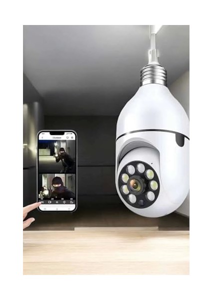 Kamera Duylu Ampul Görünümlü 360 Derece Dönebilen Ev Kamerası fiyatları