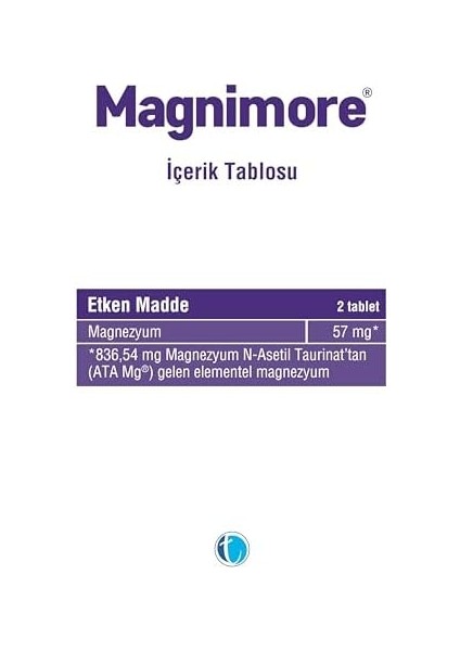 Magnimore Magnezyum Içeren Takviye Edici Gıda 60 Kapsül modelleri