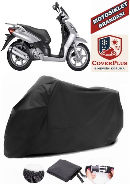 Rks Outlook 150 Motor Brandası Siyah Motorsiket Brandası Motor Örtüsü Çadır Su Geçirmez Motosiklet Kılıfı Motor Brandası