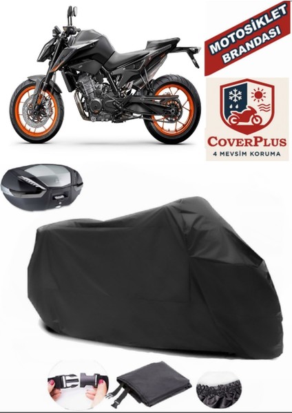 Ktm 890 Duke Motor Brandası Siyah Arka Çanta Uyumlu Motorsiket Brandası Motor Örtüsü Çadır Su Geçirmez Motosiklet Kılıfı Motor Brandası