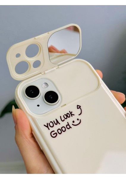 Go Aksesuar 14 Plus - 15 Plus ile Uyumlu Aynalı Tasarımlı Kenarları Silikon Kılıf