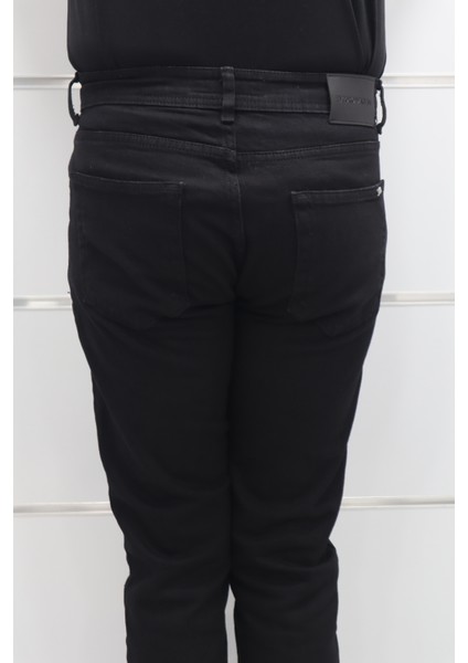 Fistan Store Erkek Siyah Yüksek Bel Rahat Kesim Boru Paça Jean Pantolon indirimleri