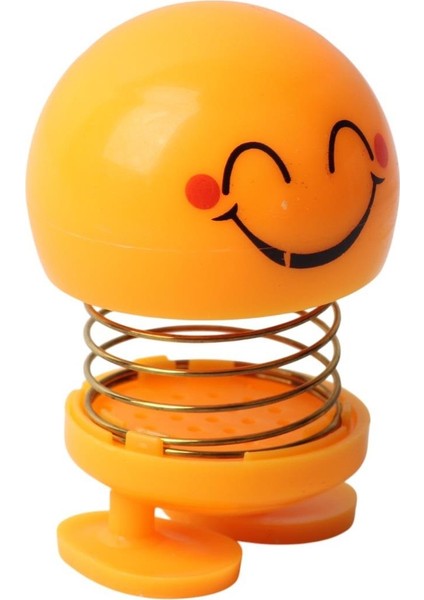 Mutlu Olan Emoji Smile Zıp Zıp Kafa 8 cm Araba Torpido Süsü Masaüstü Dekoratif Figür Pasta Süsü fiyatları