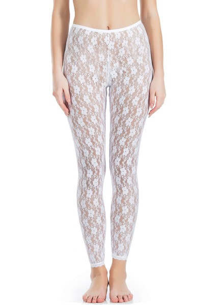 Derya Kurşun Dantelli Kadın Tayt 419 fiyatları