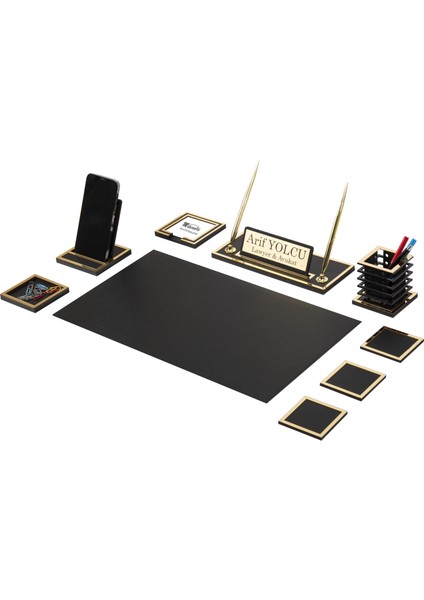 Asel Sümen Takımı 10 Parça Siyah