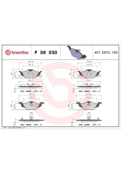 P59030 On Fren Balatasi 1605000 1605034 1605070