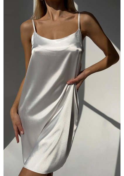 Gizotti Klasik Pudra Askılı Gecelik & Pembe Çizgili Sabahlık L fiyatları