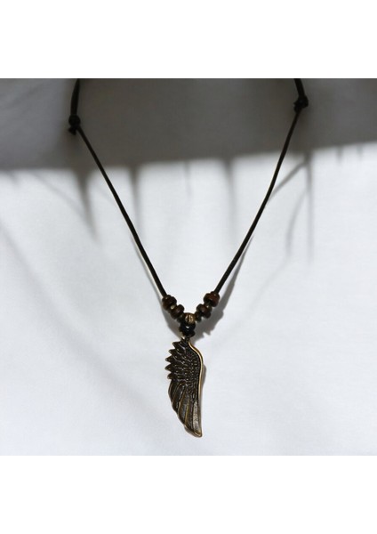 Kanat Kolye – El Yapımı, Ayarlanabilir Pamuk Ip & Ahşap Boncuk Detaylı modelleri