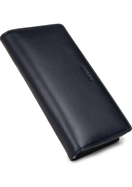 Erkek Lacivert Hakiki Deri Telefon Bölmeli Cüzdan - 00804MLCVZ02 fiyatları