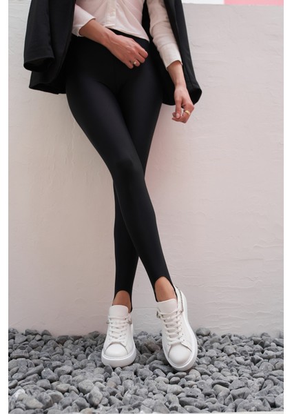 Polinas Kadin Camel Taş Detay Gercek Deri Suet Sneaker fırsatları