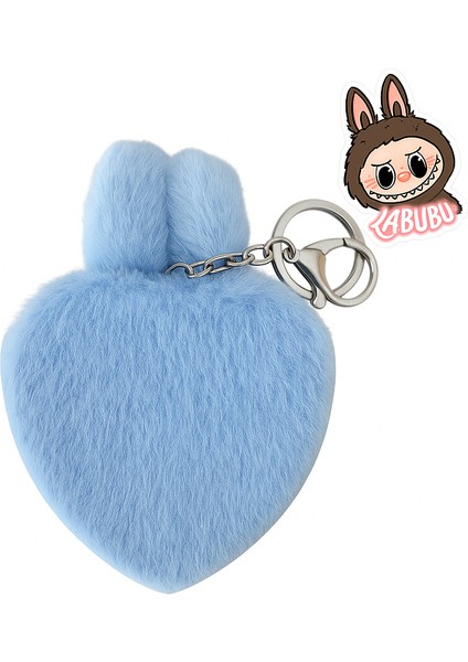 Labubu Peluş Anahtarlık – Kalpli Aynalı Sevimli Kawaii Aksesuar fiyatları