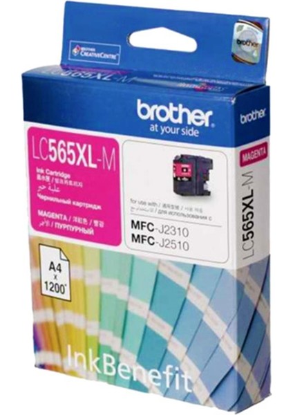 Brother LC565XLM Magenta Kırmızı 1.200 Sayfa Kartuş MFC-J3520-J3720