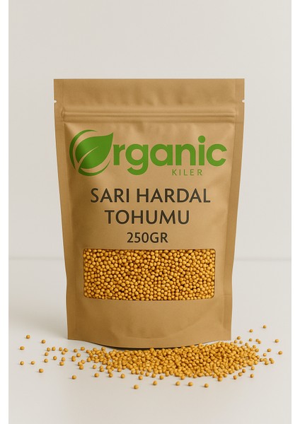 Doğal Sarı Hardal Tohumu 250 gr Elenmiş & Katkısız Taze Mahsül