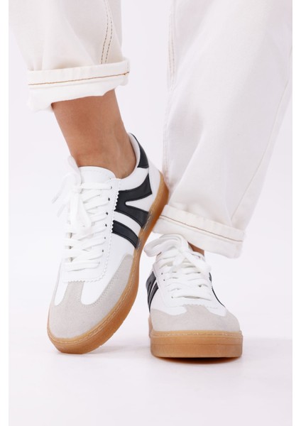 Kadın Sneaker Bağcıklı Düz Ortopedik Taban Günlük Rahat Spor Ayakkabı fiyatları